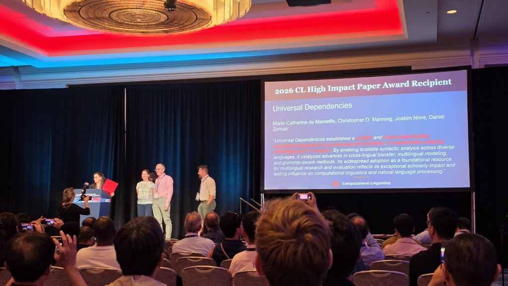 The 2026 CL High-Impact Paper Award for Universal Dependencies